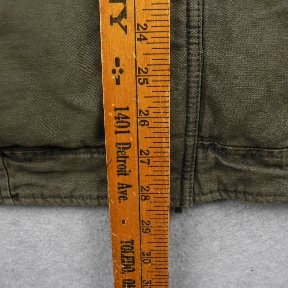 Levi's Field Jacket Mens XL Military Utility Coat Olive Green Lined Full Zip